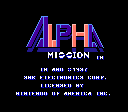 Alpha Mission (USA)